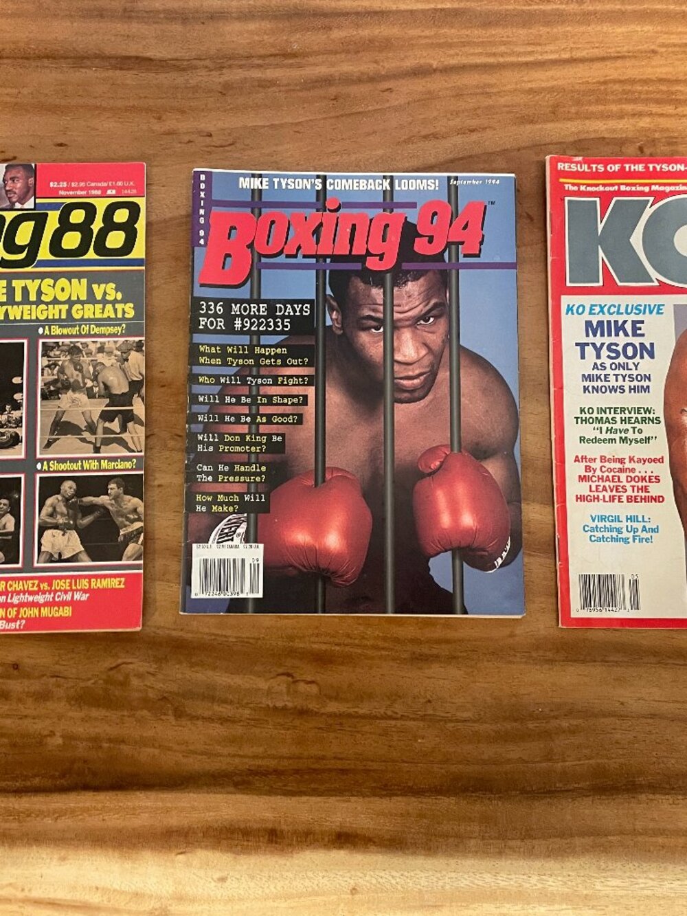 Mike Tyson Vintage Boxing Magazine Lot 3 KO Boxing 88 Boxing 94 1988 1994